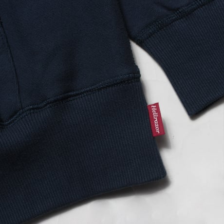 HELLRAZOR / LEAF PAISLEY LOGO PULLOVER HOODIE (NAVY BLUE)