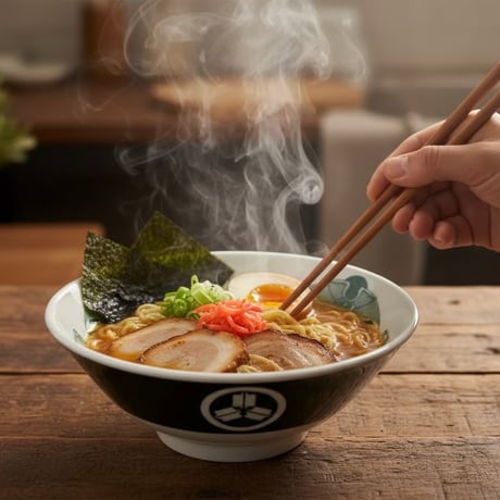 坩堝 (RUTSUBO) |  RAMEN BOWL( 画工遊鷹 )　YUTAKA × RUTSUBO RAMEN BOWL(White/Green))