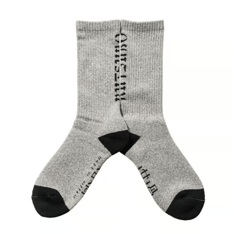 坩堝 (RUTSUBO) | MELANGE OG SOCKS（LIGHT GRAY）