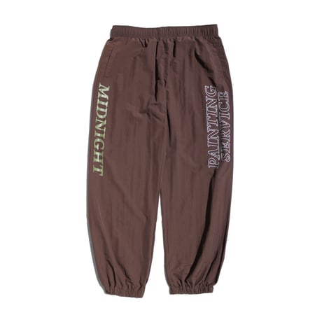 MIDNIGHT PAINTING SERVICE| MPS Logo Nylon Pants (Brown)
