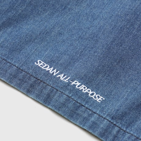 SEDAN ALL-PURPOSE| Light Denim Kungfu Shirt(Indigo)