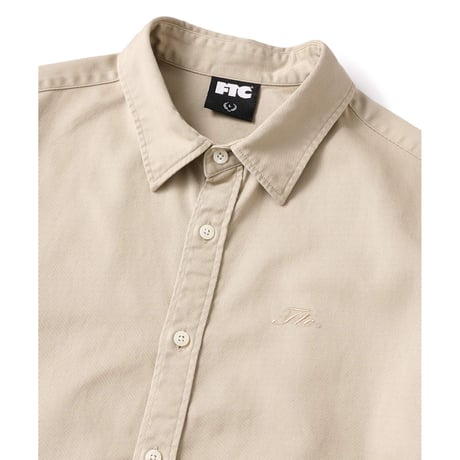 FTC | WASHED TWILL SHIRT "KHAKI" (FTC026SPSH02)