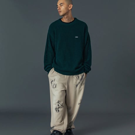 XLARGE | MESH SWEATER(GREEN)