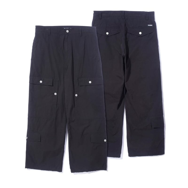 XLARGE | MULTI POCKET MILITARY PANTS (BLACK) | 