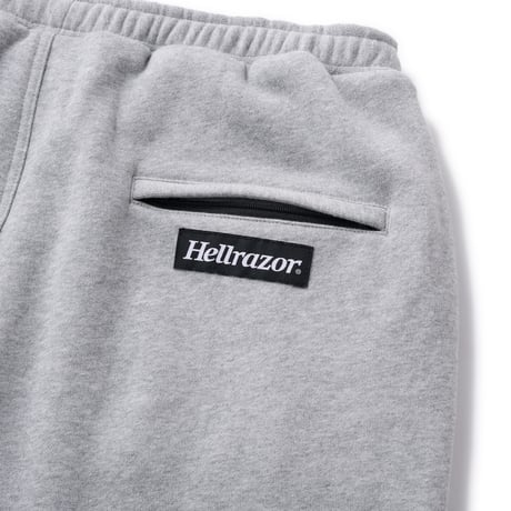 HELLRAZOR / LOGO SWEAT PANTS (HEATHER GREY)