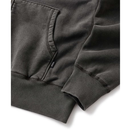 FTC | PIGMENT DYED BOX LOGO ZIP UP HOODY "BLACK" (FTC026SPSW03)