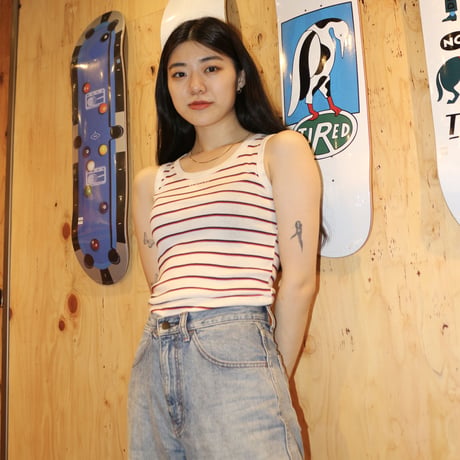 BE-SHARE | Women's Border Tank top (5color)