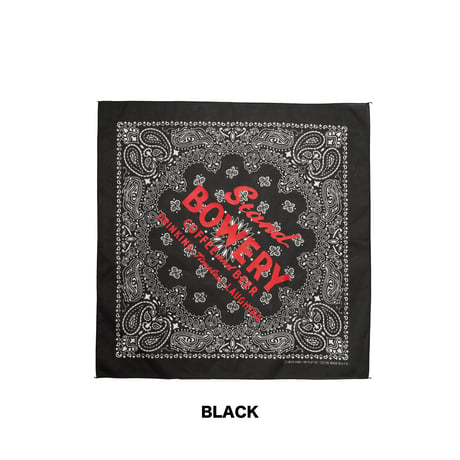 Stand BOWERY / BOWERY STANDARD LOGO BANDANA (2COLOR)