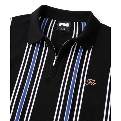 FTC | STRIPE KNIT POLO "BLACK" (FTC026SUMSH07)