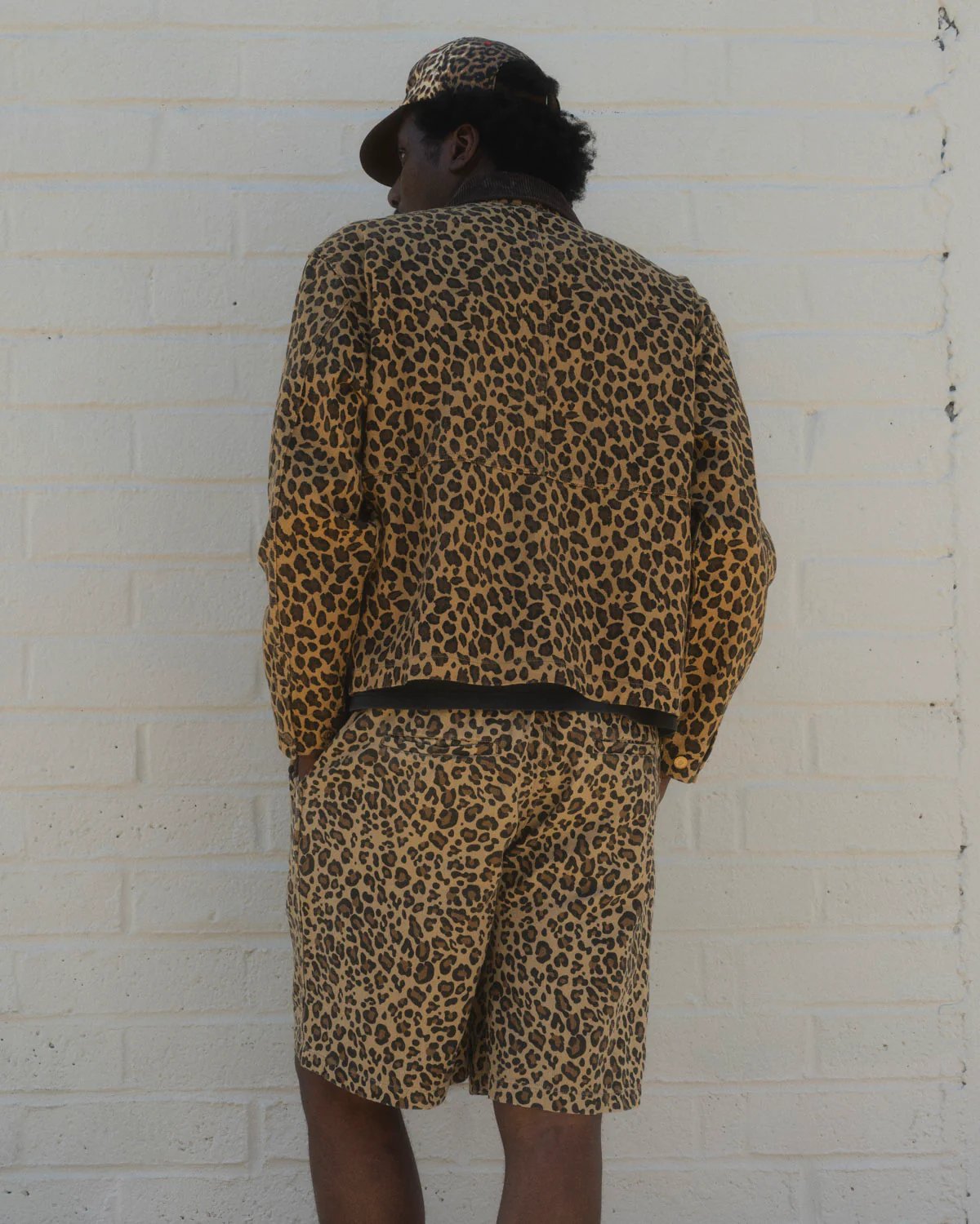 BRAIN DEAD | Cropped Chore Jacket（Leopard） | T.