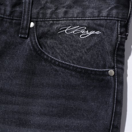 XLARGE | FADED DENIM PANTS(BLACK)