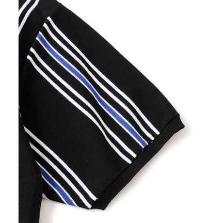FTC | STRIPE KNIT POLO "BLACK" (FTC026SUMSH07)