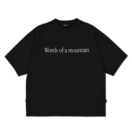 Marmot | CITY COUNTRY CITY × Marmot MMWCCC Everywhere T-shirt_Words of a mountain (Black)