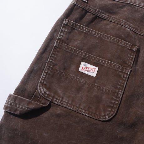 XLARGE | AGING PAINTER PANTS（BROWN)