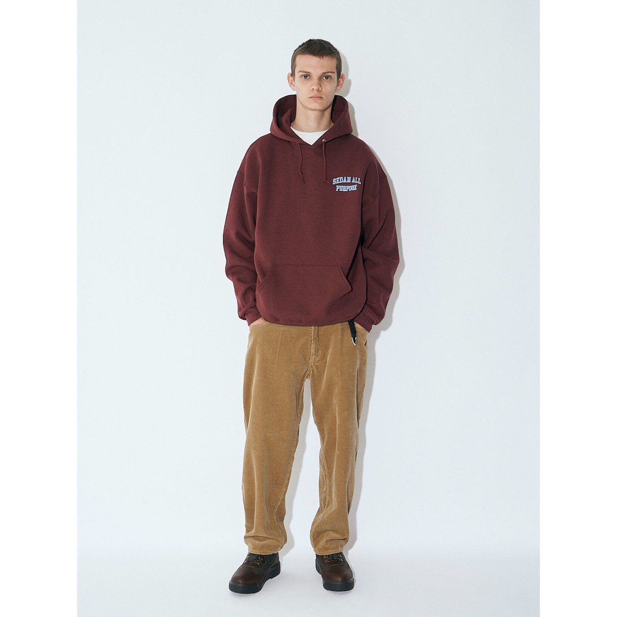 SEDAN ALL-PURPOSE|Oval Logo Corduroy Pant(Camel