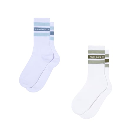 POLAR SKATE CO. / Rib Socks - Fat Stripe (2Color)