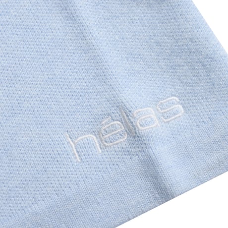 HELAS | ALDO KNIT FULL ZIP POLO "BLUE"
