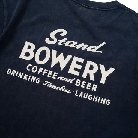 Stand BOWERY / BOWERY STANDARD LOGO TEE (NAVY)
