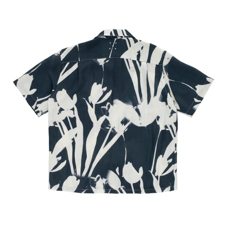 POP TRADING COMPANY / Tulip Shortsleeve Shirt (Navy)