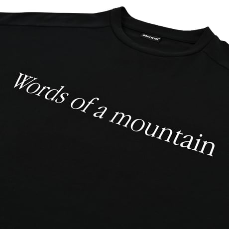 Marmot | CITY COUNTRY CITY × Marmot MMWCCC Everywhere T-shirt_Words of a mountain (Black)