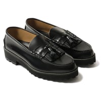 The Kenford Fineshoes |TANK SOLE LOAFERS(BLACK QUILT TASSEL/Man)