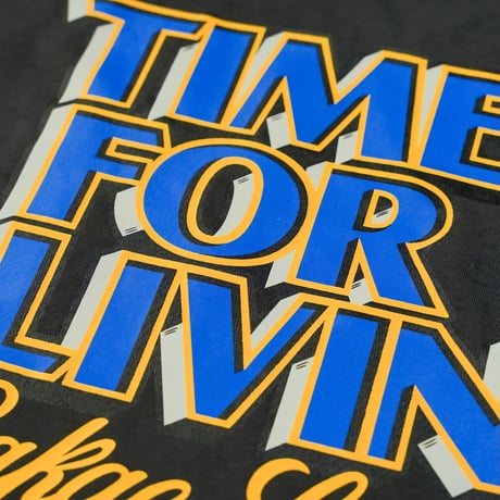Time For Livin′ / Sign Painting S/S Tee (Black)