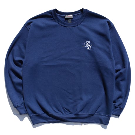 BE-SHARE | ”BE” Embroidery Crew Sweat (Navy)