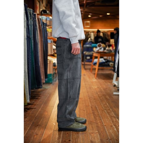 HELLRAZOR / BLOCK BAGGIE DENIM PANTS (DARK BLACK)