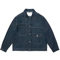 Screen Test / Asymmetric Denim Jacket (Indigo)