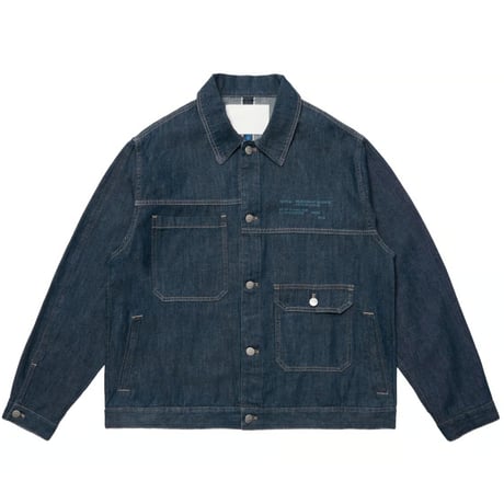 Screen Test / Asymmetric Denim Jacket (Indigo)