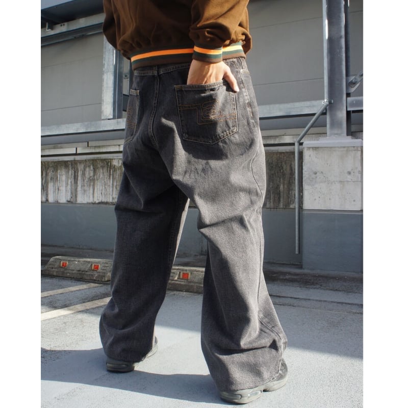 XLARGE ｜LA STITCH WIDE LEG DENIM PANTS (GREY) |...