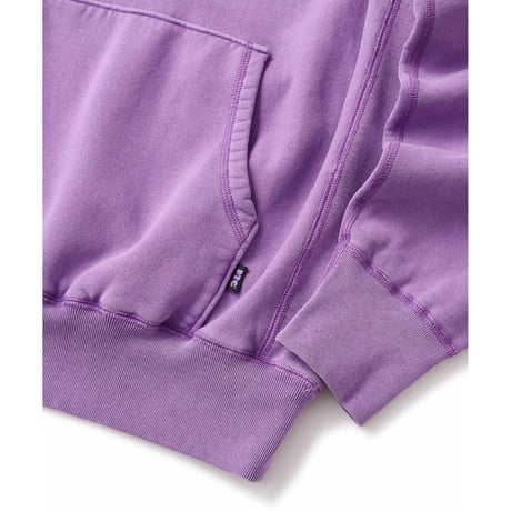 FTC | PIGMENT DYED BOX LOGO PULLOVER HOODY "PURPLE" (FTC026SPSW01)
