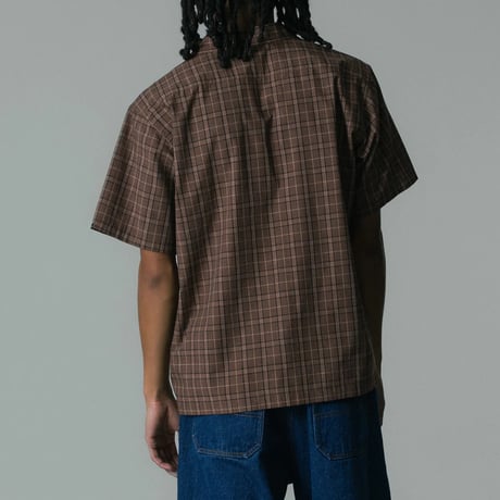 XLARGE | MELANGE PLAID S/S SHIRT(BROWN)
