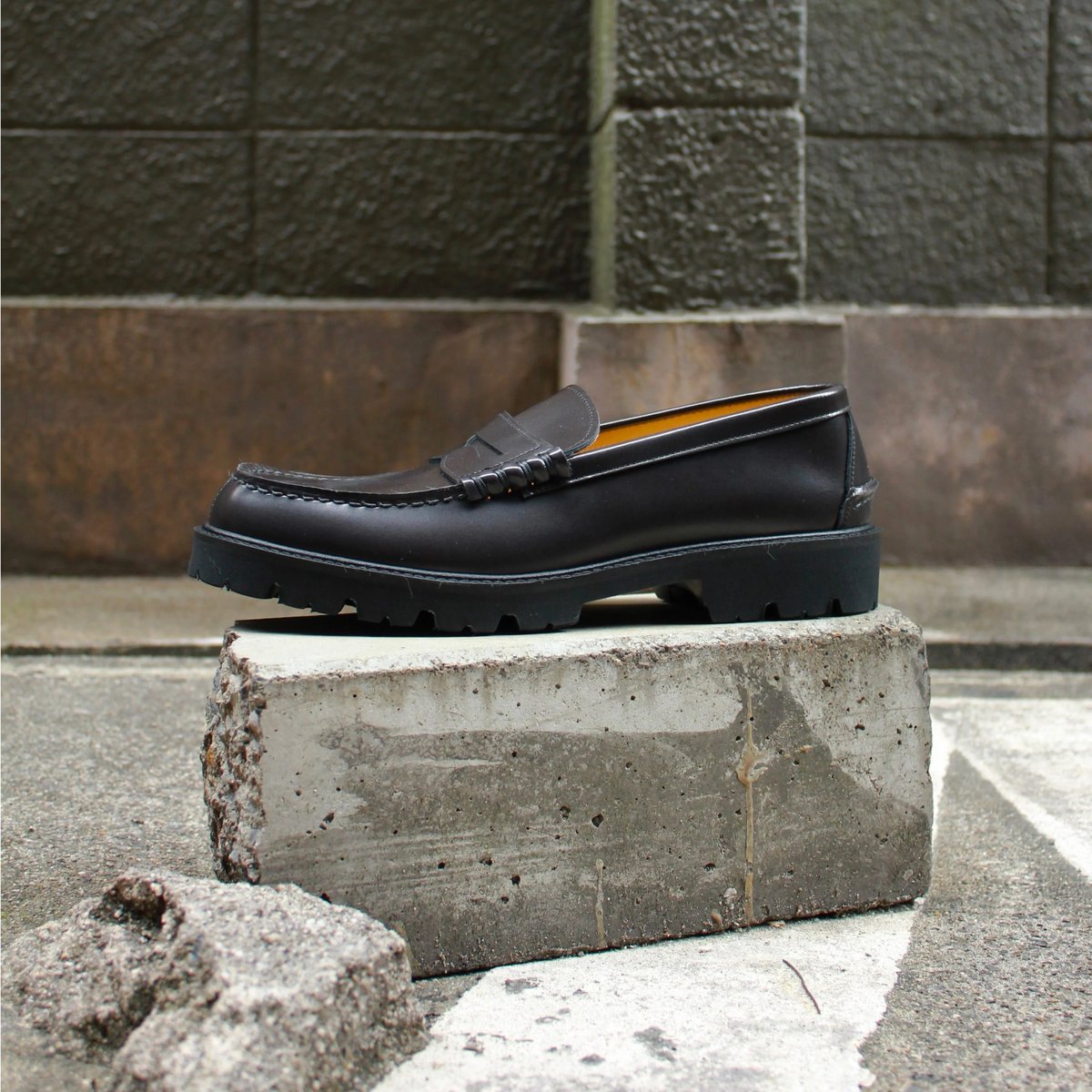 HARUTA 906XL 26.5 ブラック ローファー コインローファー #906XL（01906XL0）men（メンズ）