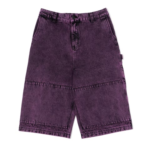 POETIC COLLECTIVE| Sculptor Short (Purple Acid Denim Wash)