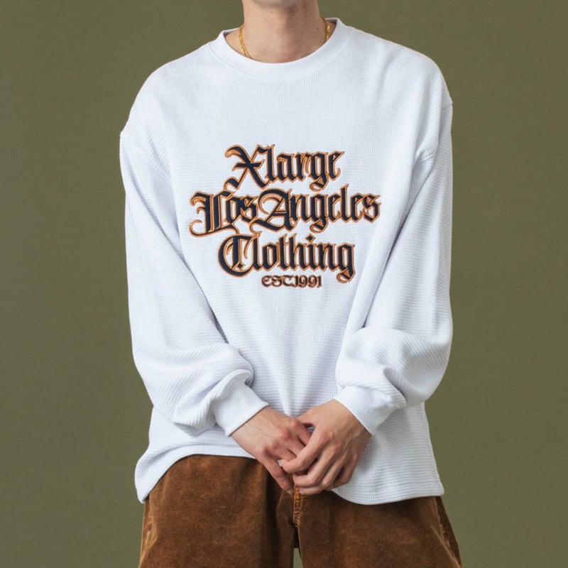 【限定品】XLARGE  名古屋限定ロンＴ ポケット付き Sサイズ ホワイト XLARGE OFFICIAL SITE（エクストララージ オフィシャルサイト）