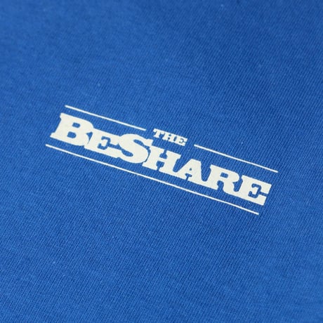 BE-SHARE|Furniture manual LOGO L/S TEE(BLUE)