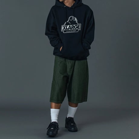 XLARGE | SLANTED OG PULLOVER HOODED SWEATSHIRT(BLACK)