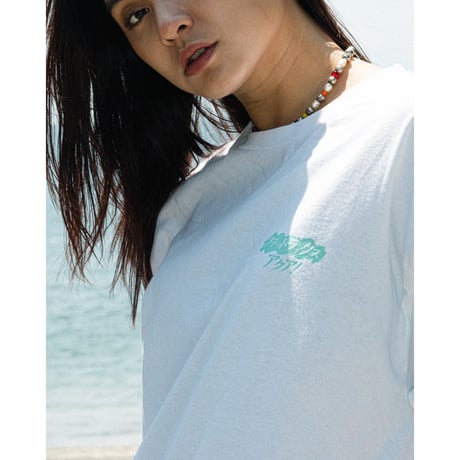 FLATLUX| Aquamarine Tee(White)