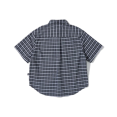 FIRST DOWN USA | S/S CHECK SHIRT (Black)