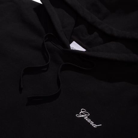 GRAND COLLECTION / GRAND SCRIPT HOODIE (BLACK)