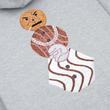 CLASSIC GRIP / CLASSIC GRIP × QUARTER SNACKS BUSS DOWN HOODIE (HEATHER GREY)