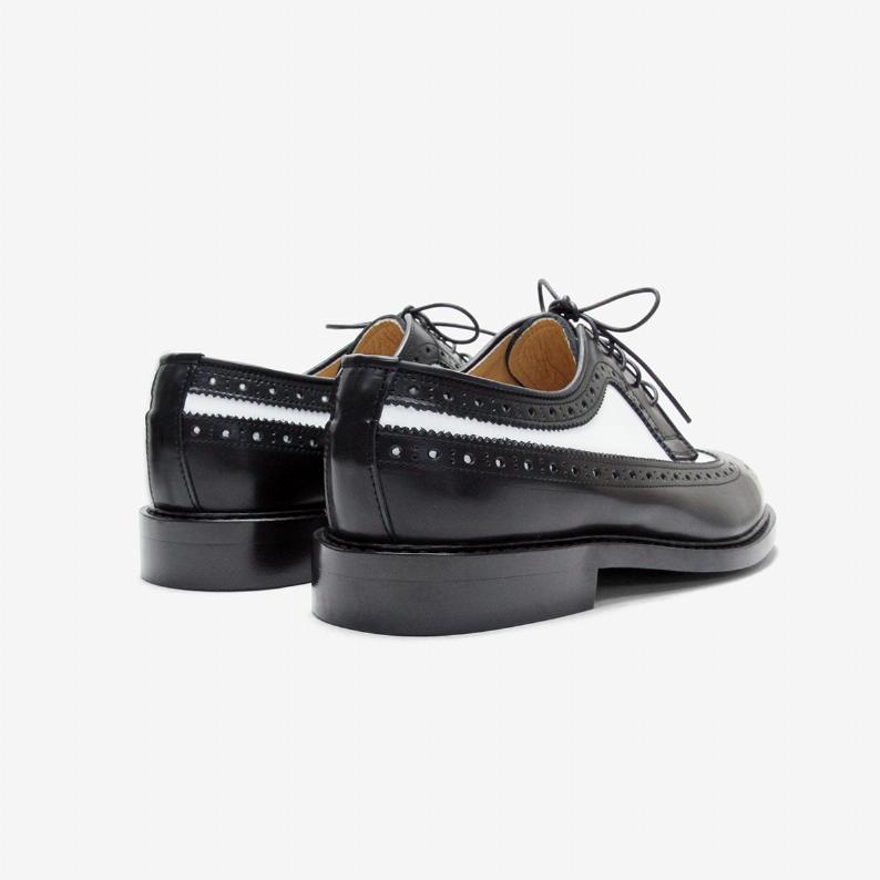 HARUTA / Wing Tip Lace UP Shoes #710 (Black/Whi HARUTA / Wing Tip Lace UP Shoes #710 (Black/Whi