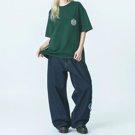 XLARGE | EAGLE S/S POCKET TEE（GREEN)