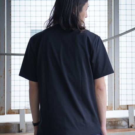 COTTON RESEARCH CLUB | S/S Tubular T-Shirt (BLACK)