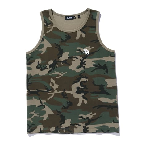 XLARGE | OLD ENGLISH WAFFLE TANK TOP(CAMO)