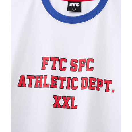 FTC | ATHLETIC DEPT. RINGER TOP "WHITE" (FTC026SUMSH16)