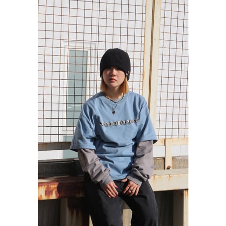 SEDAN ALL-PURPOSE|Skate Logo Layered L/S Tee (Slate x Grey)