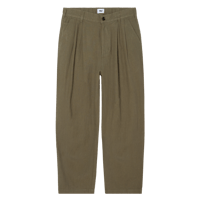 OBEY | FOSTER PLEATED LINEN PANT(SMOKEY OLIVE)