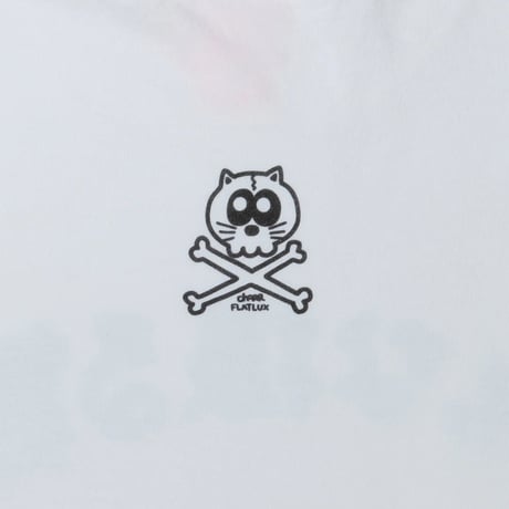 FLATLUX|Charr Morita x FLATLUX Nyanpiece Tee(white)